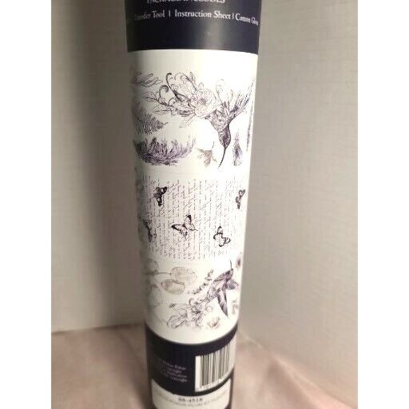 NEW Retired Hokus Pokus Hummingbird Furniture Transfer " Plum Et Fleurs" Paris - Picture 1 of 9